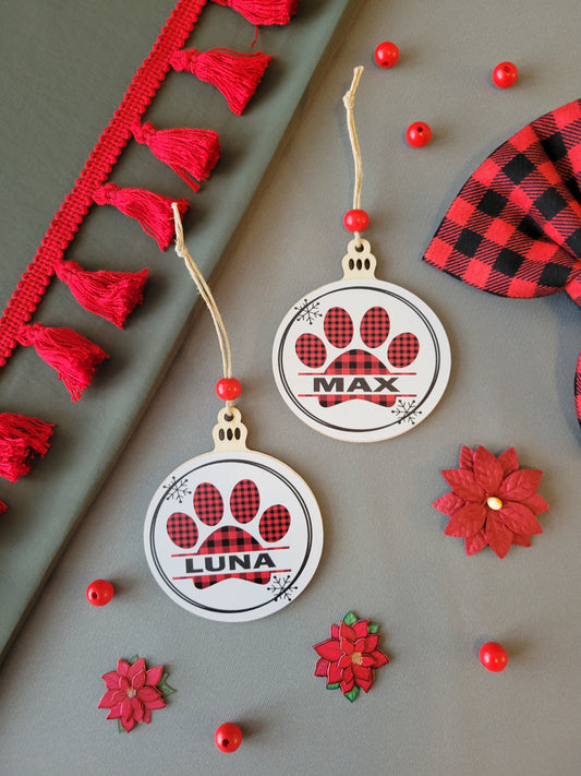 Personalized Pet Ornaments - ADD YOUR PET'S NAME